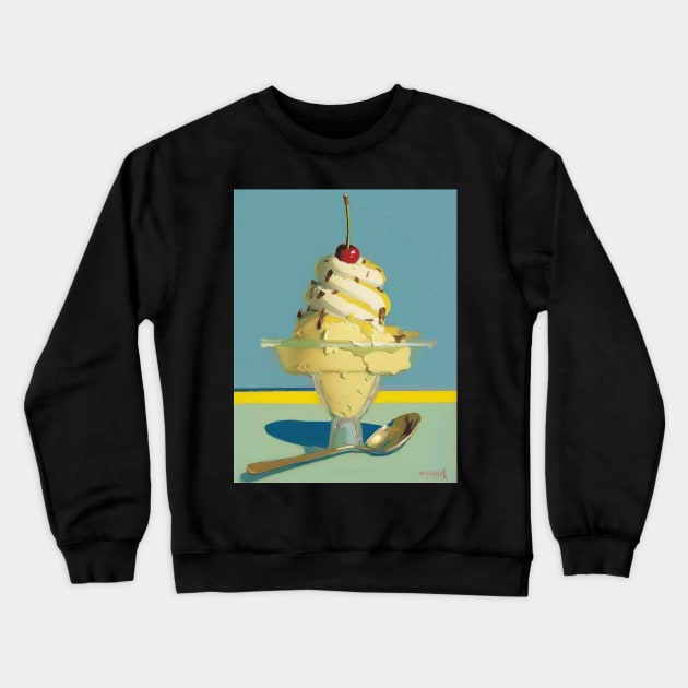 Ice Cream Sundae Crewneck Sweatshirt by Walter WhatsHisFace